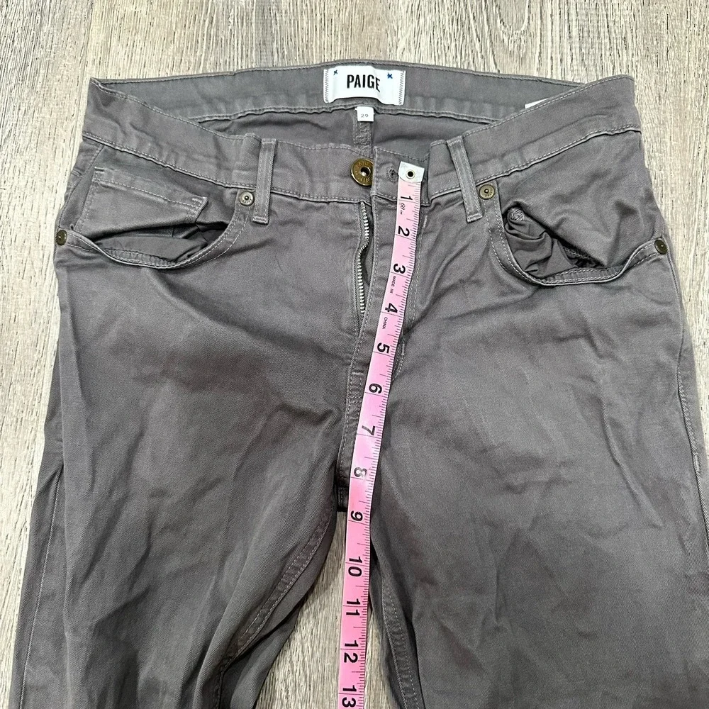 Paige Federal Jeans‎ Mens 29 x 28 Gray Federal Slim Straight Stretch Denim Pants